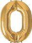 Foil Balloon - Number 0 Metallic Gold 96CM