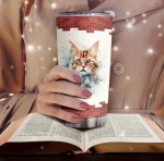 Maine Coon Stainless Steel Travel Tumbler With Lid