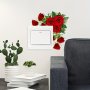 Romantic Rose Switch Stickers To Beautify The Living Room Entrance Bathroom Bedroom Home Decoration Self-adhesive Stickers