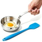 Bigwinyep 5.1-INCH MINI Egg Pan Sauce Pan MINI Skillet SUS304 Stainless Steel Omelet Pan For Egg Frying Pan Butter Warmer Small