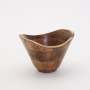 Terra Mango Wood Medium Curved Bowl - Dark