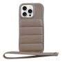 Litchi Textured Card Holder Phone Case Compatible With IPH16 Pro - Brown