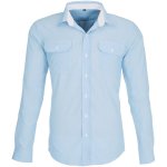Mens Long Sleeve Windsor Shirt Light Blue
