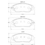 Kbc Brake Pads Front For Chevrolet Sonic Opel Corsa
