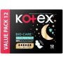 Kotex Bio-care All Nighter Maxi Pads 12S