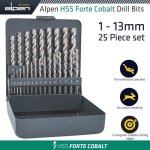 ALPEN Hss Cobalt 25 Pce Set Forte KM25 25 1 - 13 X 0.5MM