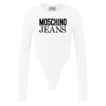 Logo Stretch Bodysuit -white