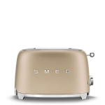 Smeg 2 Slice Toaster - Matt Champagne TSF01CHMSA