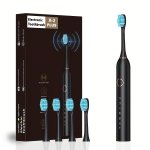 Electric Toothbrush Adult Fully Automatic Whitening Waterproof Rechargeable Electric Household Soft Bristle Toothbrush For Men A