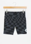 Converse Teen Printed High Rise Biker Shorts - Black