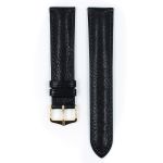 Camelgrain Calf Watch Strap In Black - 18MM