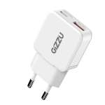 GIZZU 30W Gan Dual Port Usb-c & Usb-a Wall Charger