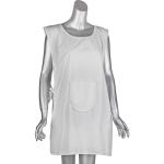 Pinafore Polyester & Cotton Side Ties White