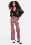 Wide Twill Trousers - Red floral