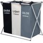 Deal 3 Separating Sections Laundry Basket