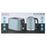 Platinum Dark Sage Kettle & Toaster Breakfast Pack