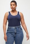 Superbalist Tipping Scoop Bodysuit Plus - Navy & Milk