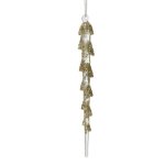 Icicle With Gold Glitter 19.5X2CM