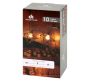 10 LED Plastic Geometric String Light White