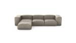 Four Module Chaise Sofa - Leather - Beige - 314CM X 199CM