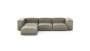 Four Module Chaise Sofa - Leather - Beige - 314CM X 199CM