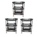 Smte-spacemax: 3-TIER Organizer Rack Set Of 3 Grey With Keychain