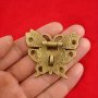 Antique Butterfly Lock Clasp Metal Zinc Alloy Catches With Vintage Finish For Jewelry Box And Wooden Case