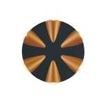 Hector Aluminium Wall Light Black And Gold