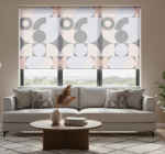 Geometric Circle Pattern Modern Blind