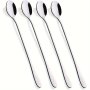 4/8/12PCS Stainless Steel Ice Spoon Cocktail Spoon Coffee Spoon Ice Cream Spoon Dishwasher Safe For Home Kitchen Restaurant Hotel Coffee Shop Kitchen Supplies Flatware Accessories