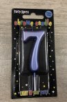 Blue Chrome Candle 7