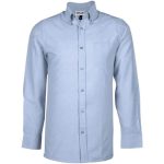Mens Long Sleeve Oxford Shirt Light Blue