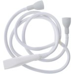 Diane Flexible Shampoo Spray Hose 2 Separate Taps White