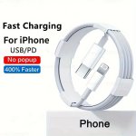 Pd usb Fast Charging Cable For Iphone 14 13 12 11 Pro Max USB C Cable X Xr XS 7 8 14 Plus Phone Earphone