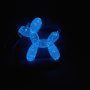 1pc Luminous Balloon Dog Keychain Cartoon Animal Key Ring Purse Bag Backpack Car Key Charm Women Christmas Gift