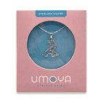Sterling Silver Giraffe With Baby Pendant