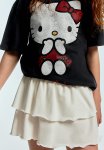 Keith Haring X : Tiered Jersey Skirt - White