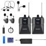 Wireless Microphone System: Headset & Lavalier For Pa Conference Recording