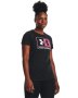 Women's Ua Tech Twist Box Short Sleeve - Black / Sm