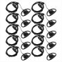 10PCS Radio 2 Pin Advanced D Shape Clip-ear Ptt Headset Earpiece MIC For Mo