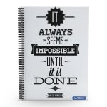 Spiral Note Book Side Marlin Design A6 100 Page Feint Assorted Designs With Pp Cover Pack Of 12 Books