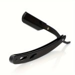 Stainless Steel Safety Razor For Beard And Mustache Grooming Traditional Double-sided Manual Shaving Razor Professional Barber H