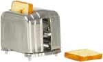 Silver Toaster And Slices Of Bread Miniature Kitchen