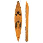 Bamba Fishing Kayak With Rudder And Rod Holders - Orange