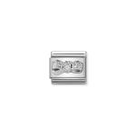 Composable Classic Zirconia Silver Bow Link