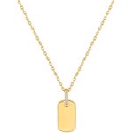 Glam Tag Pendant Necklace