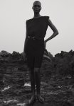 Linen-blend Skirt - Black