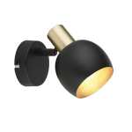 Landon Single Metal Spotlight Black