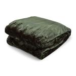 Forest Green 2 Ply Mink Blanket 200X240CM