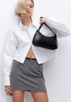 Tailored MINI Skirt - Dark Grey Marl